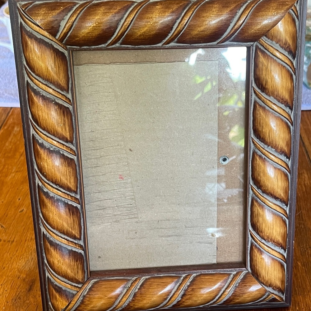 Rustic Brown Wooden Picture Frame 5x7